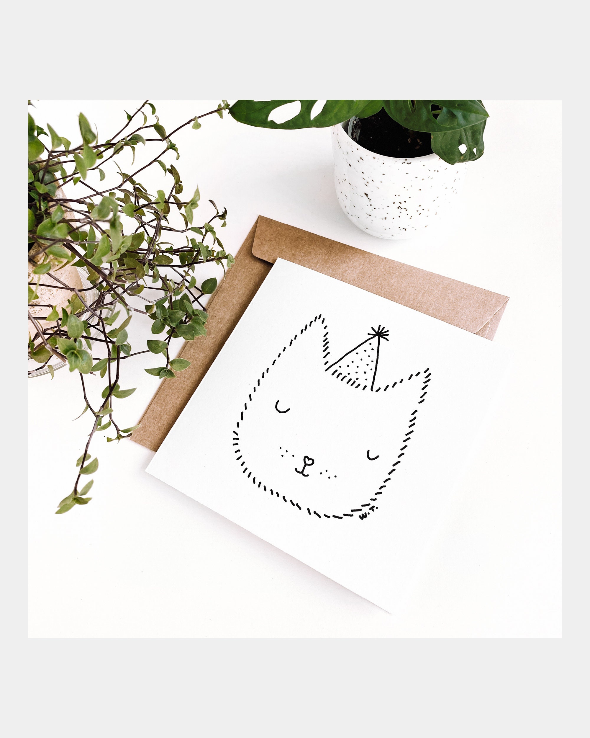 Happy Birthday Kitten Card - Etsy