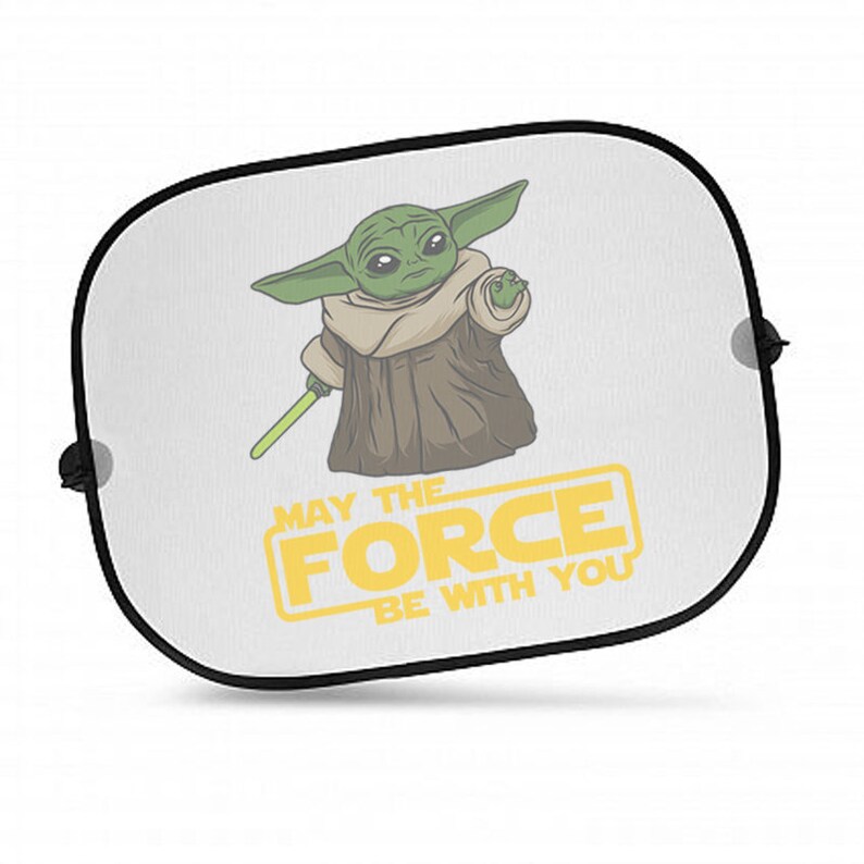 Baby Yoda on Board Car window sun shades set of 2 original Etsy