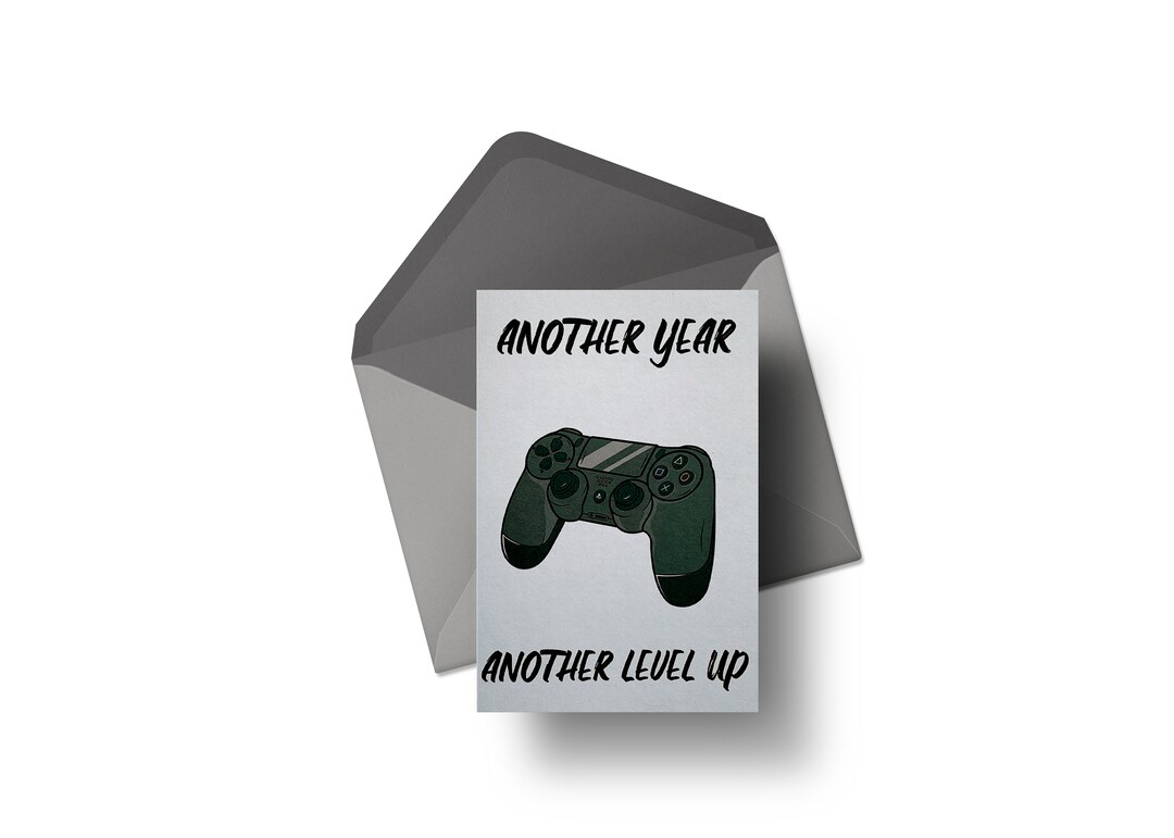 Playstation Controller / PS4 Birthday Card/ Size A6 - Etsy