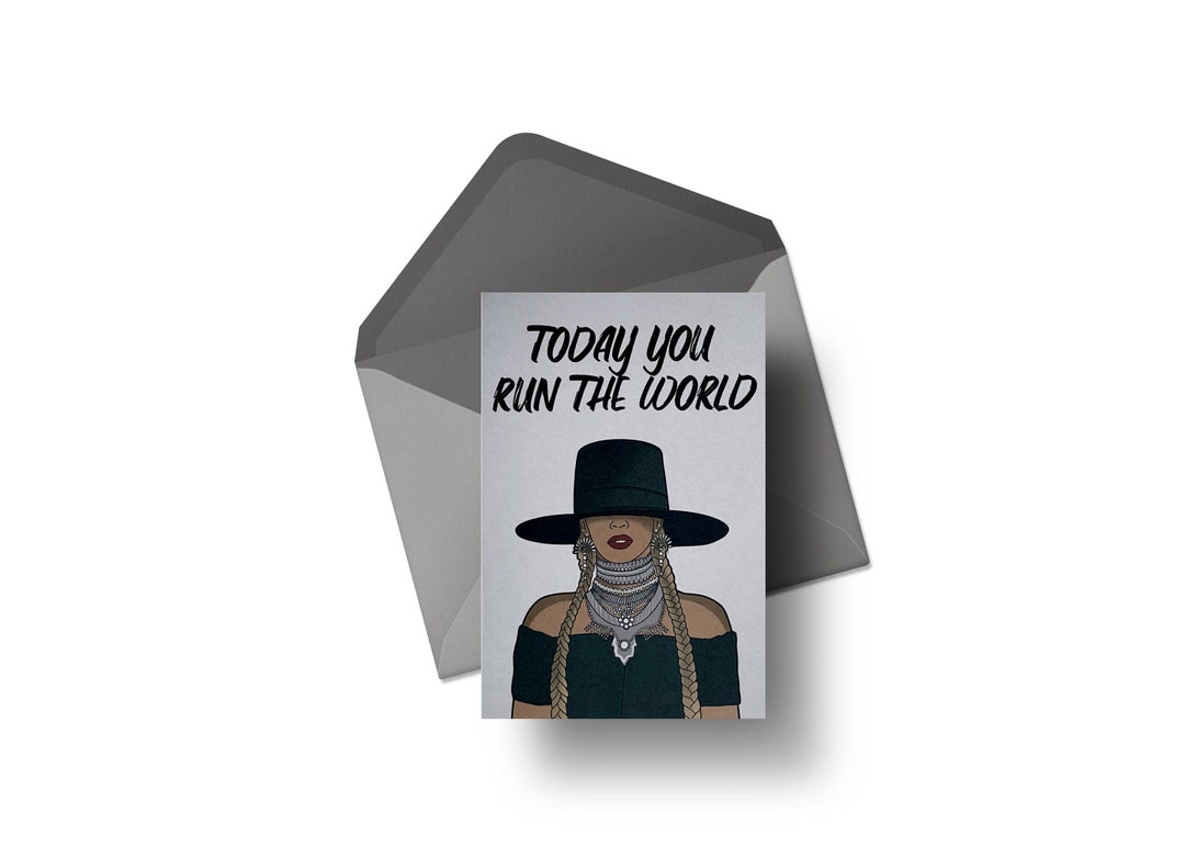 Beyonce Birthday Card/ Size A6 - Etsy