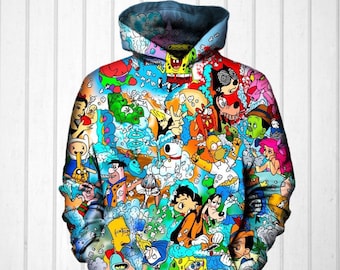 graphic cartoon hoodies