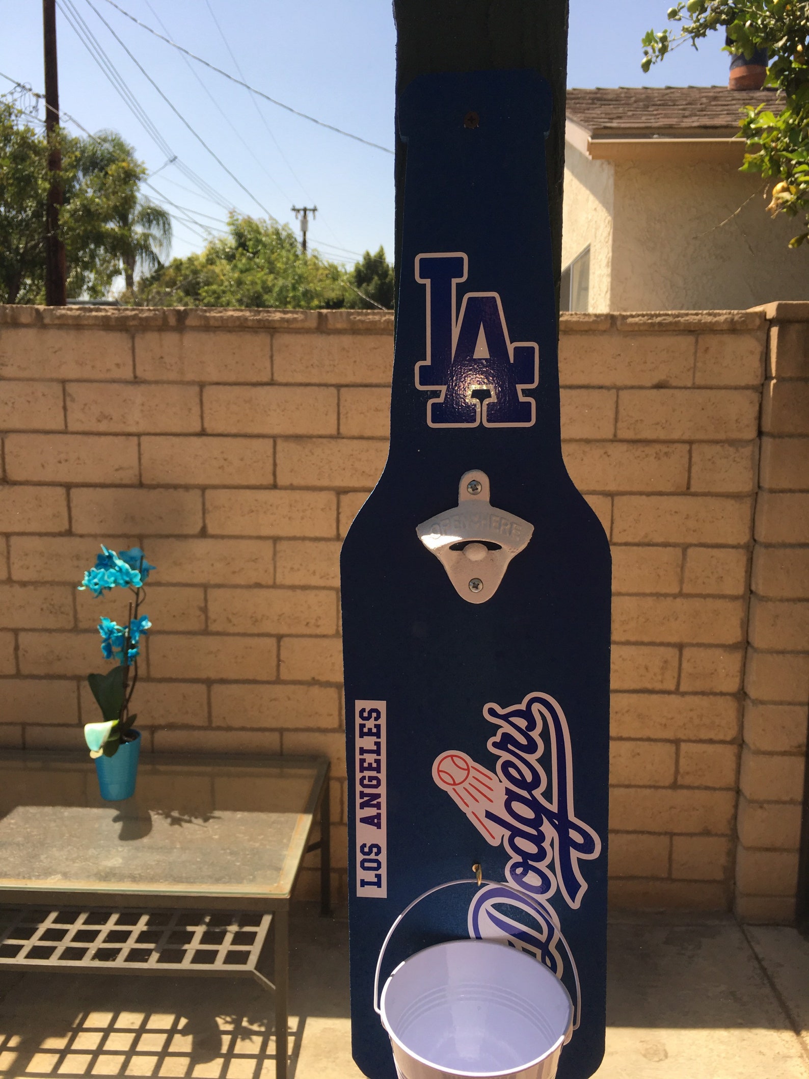 Hand Made Los Angeles Dodgers Bottle Opener Etsy
