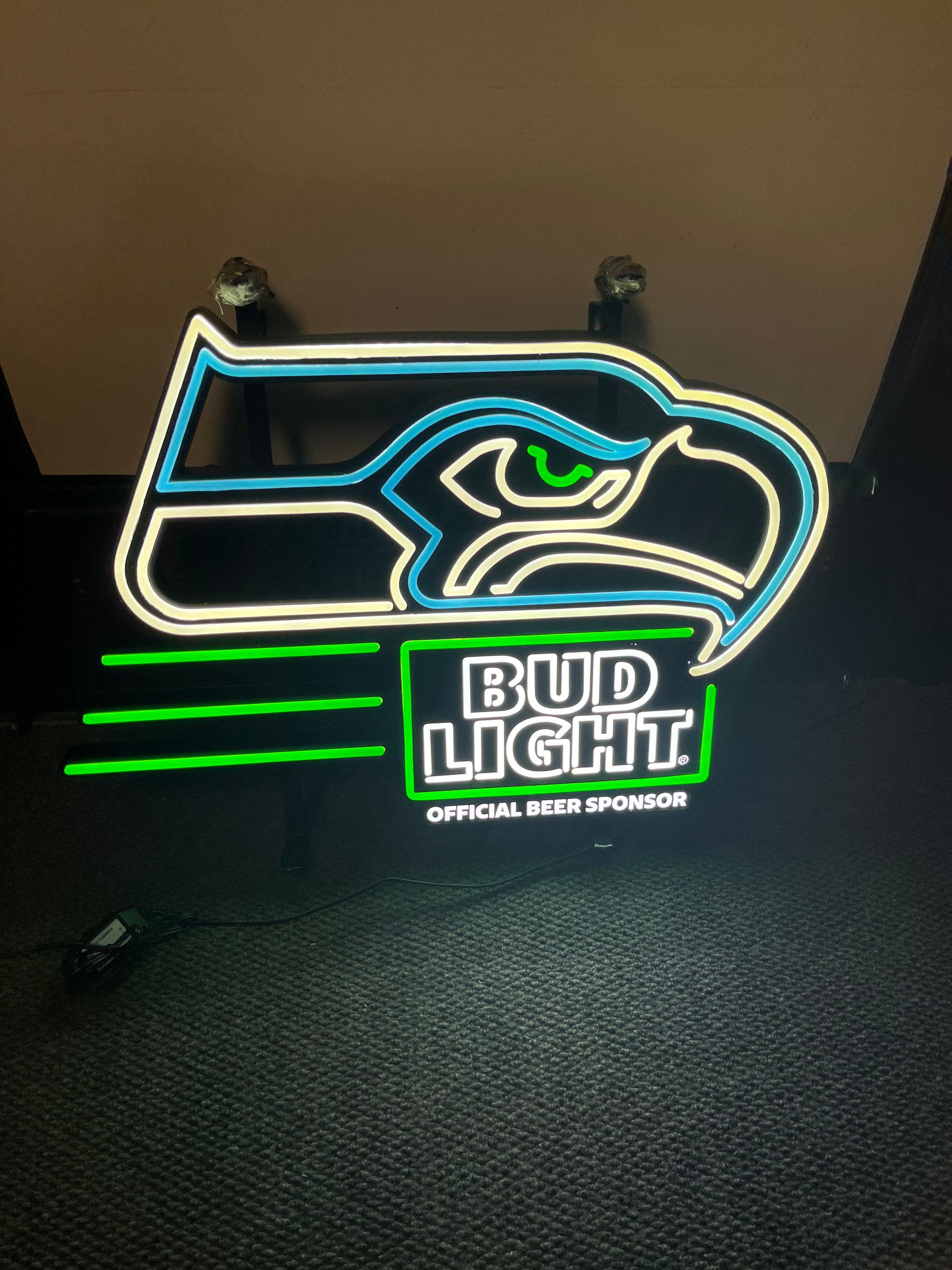 Seahawks light up sale sign