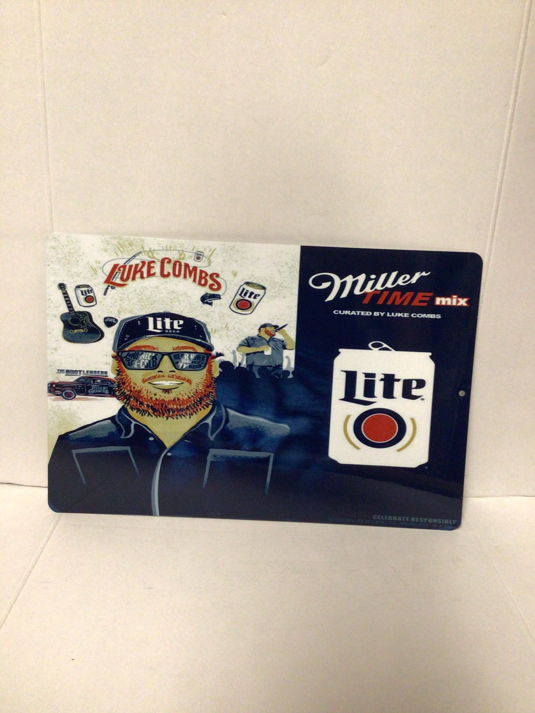 Miller Lite Luke Combs Tin Etsy