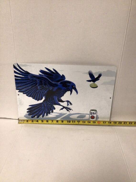 Miller Lite Ravens NFL Football Metal Tin Sign Beer Sign Etsy Canada