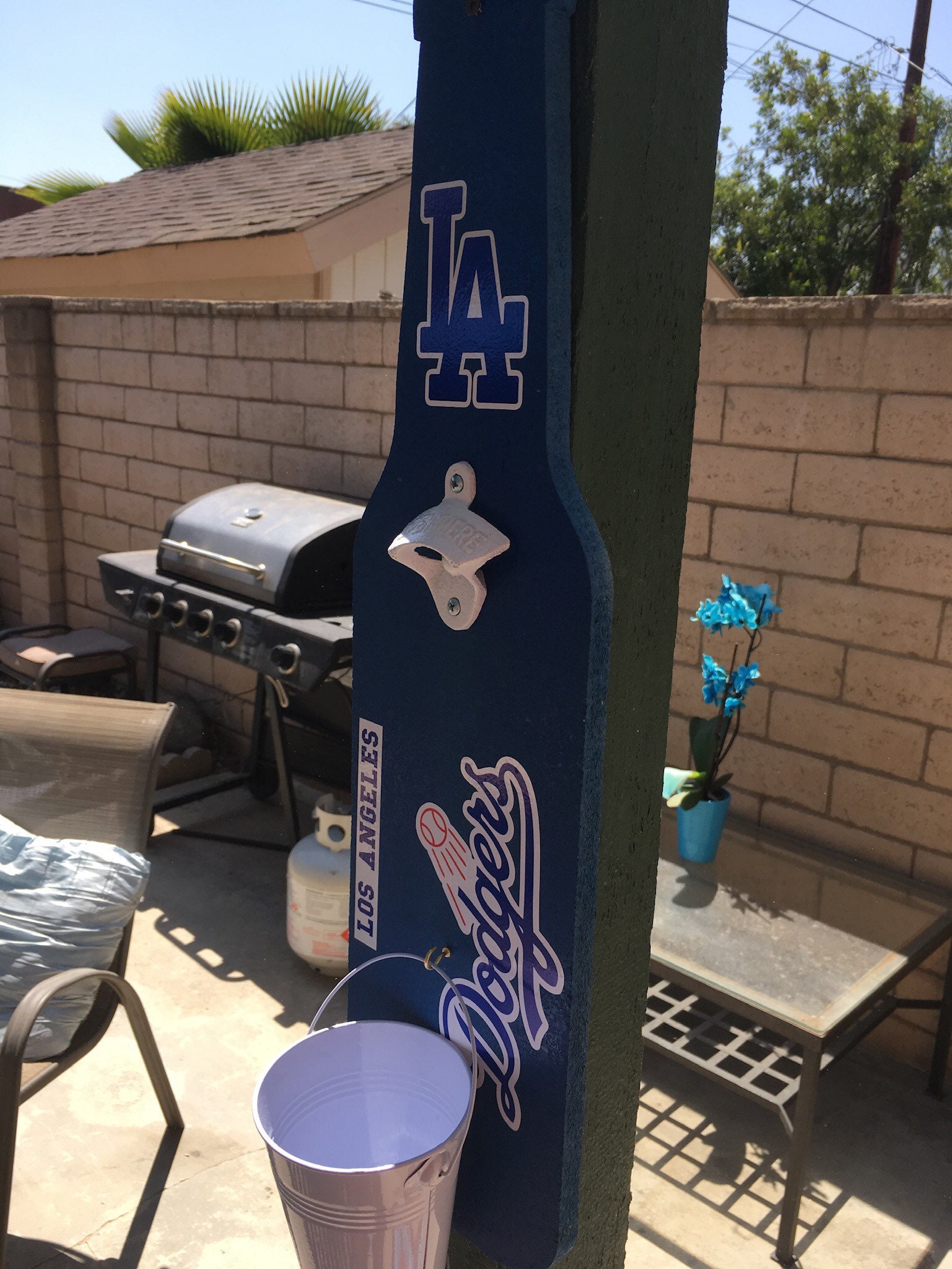 Hand Made Los Angeles Dodgers Bottle Opener Etsy