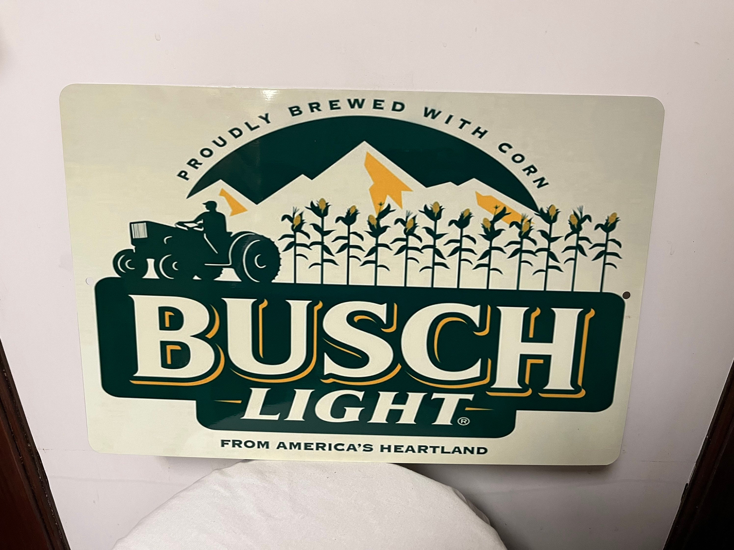 Busch Light Beer Proudly Brewed With Corn Circle Logo Sticker sold