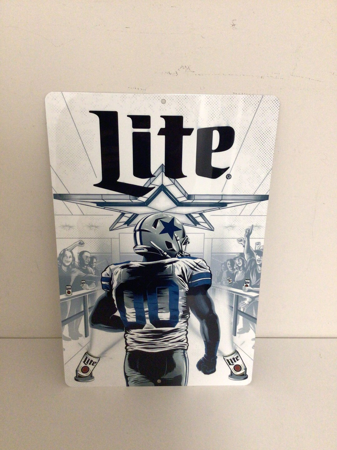 Miller Lite Dallas Cowboys NFL Metal Beer Sign Etsy