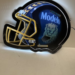Modelo especial foot ball helmet beer led sign with motion