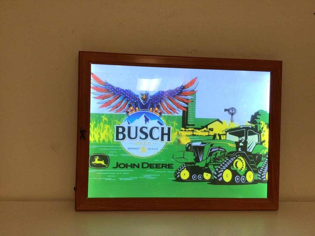 Busch Beer John Deere American Eagle Led Sign Etsy