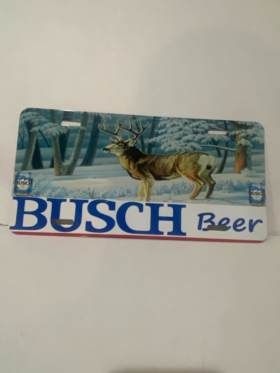 Busch Beer Deer License Plate Display 12x6inches Etsy