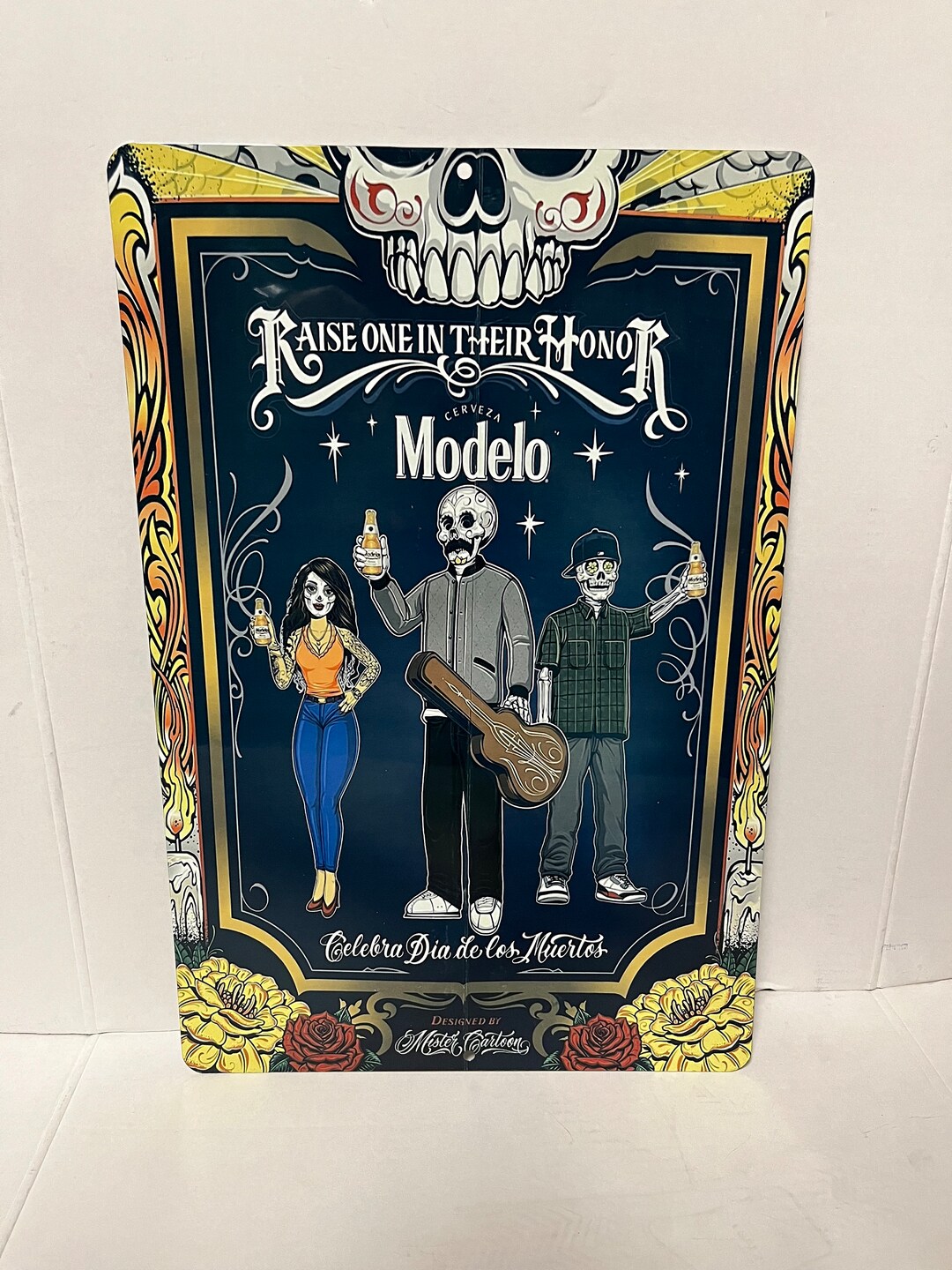 Modelo Beer Sign Raise One Their Honor Tin - Etsy