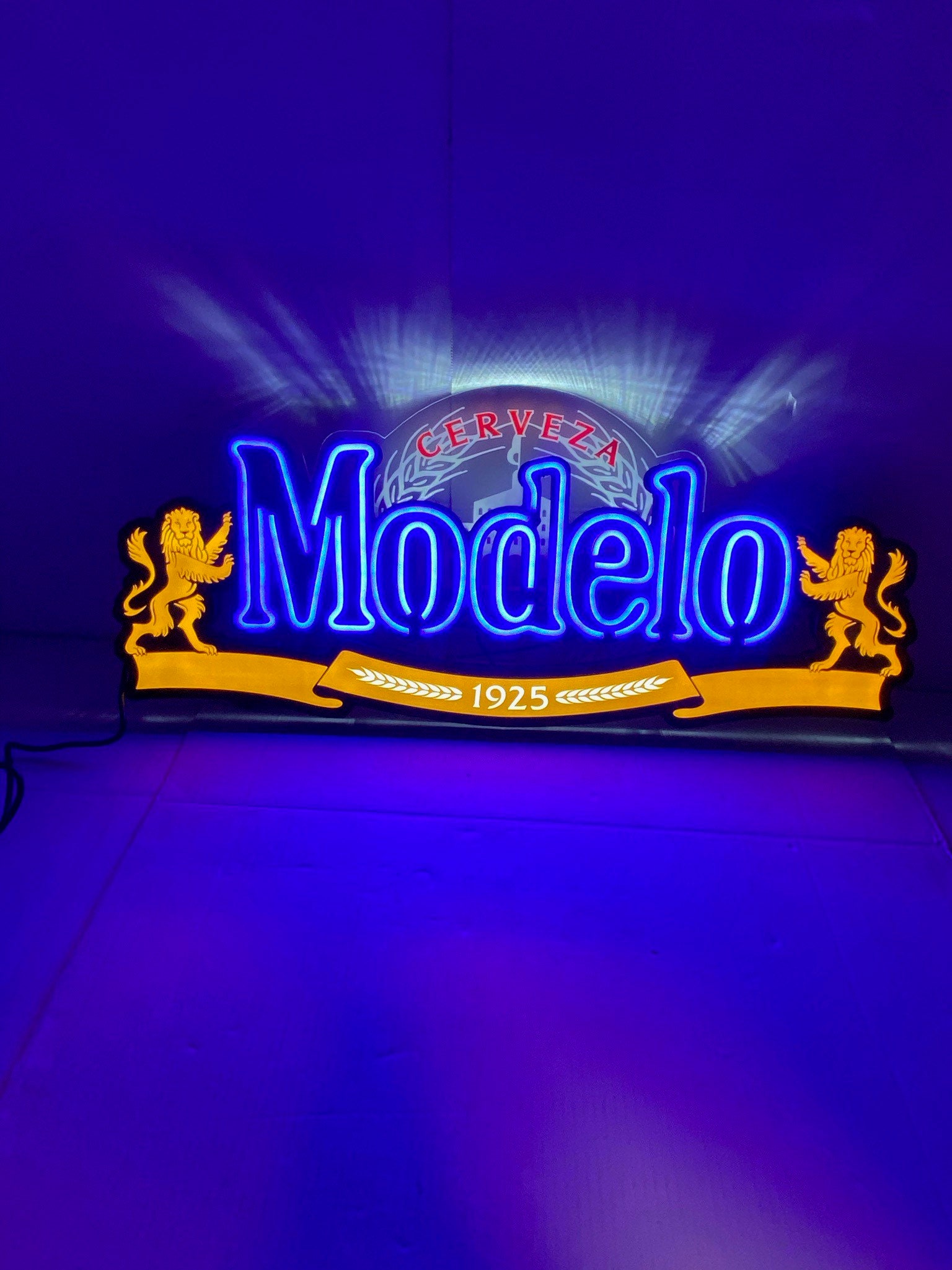 Modelo Especial Beer Led Display Sign Man Cave Sign Etsy UK