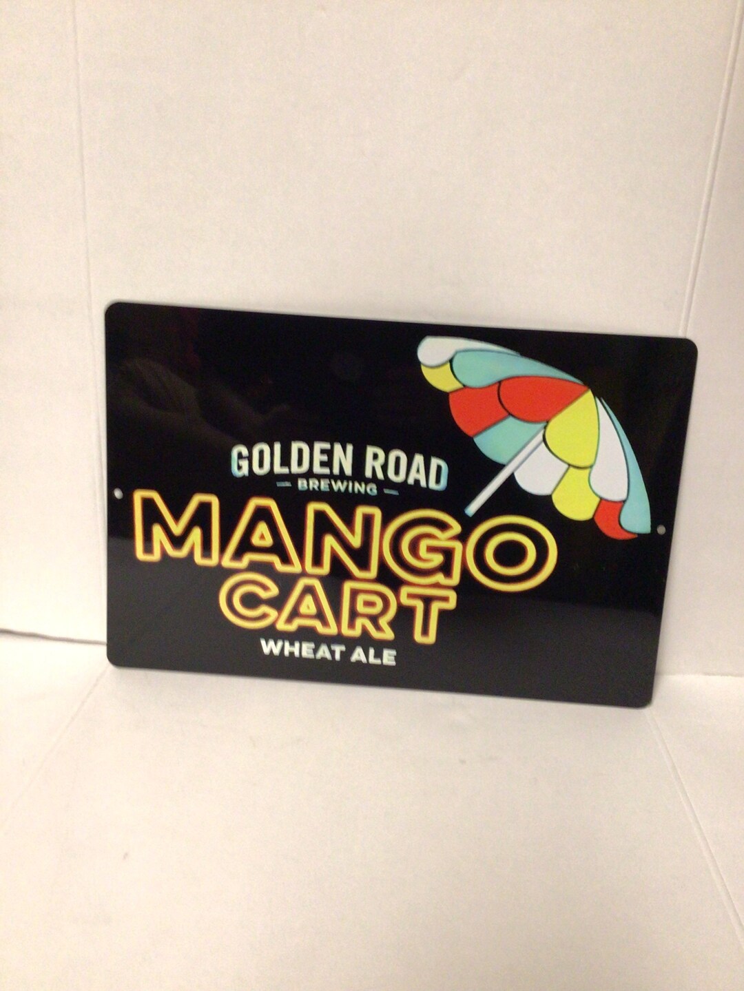 Mango Cart Wheat Ale Beer Metal Tin Display Sign Man Cave Wall Decor