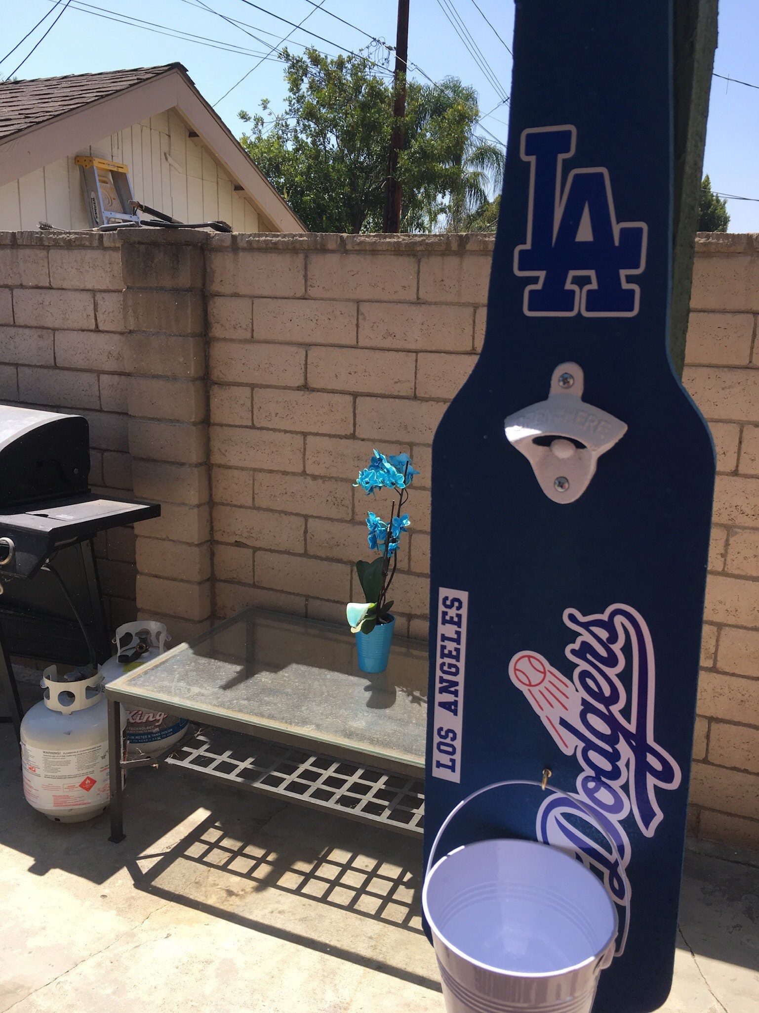 Hand Made Los Angeles Dodgers Bottle Opener Etsy