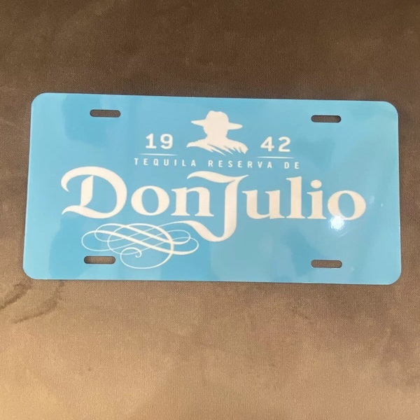 Don Julio Tequila 1942 License Plate Display 12”x6”inches