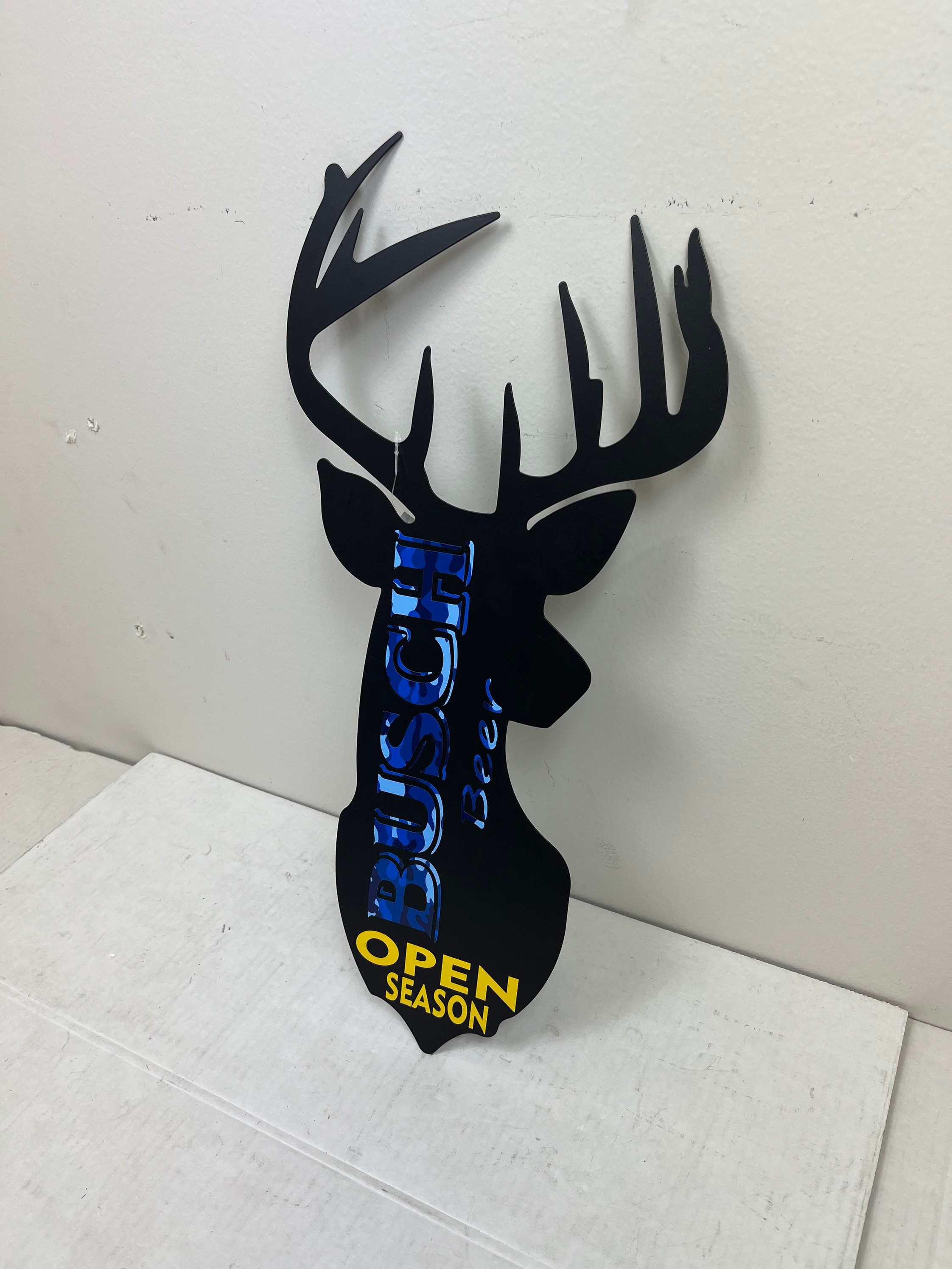 Busch Beer Dear Open Season Metal Sign Etsy