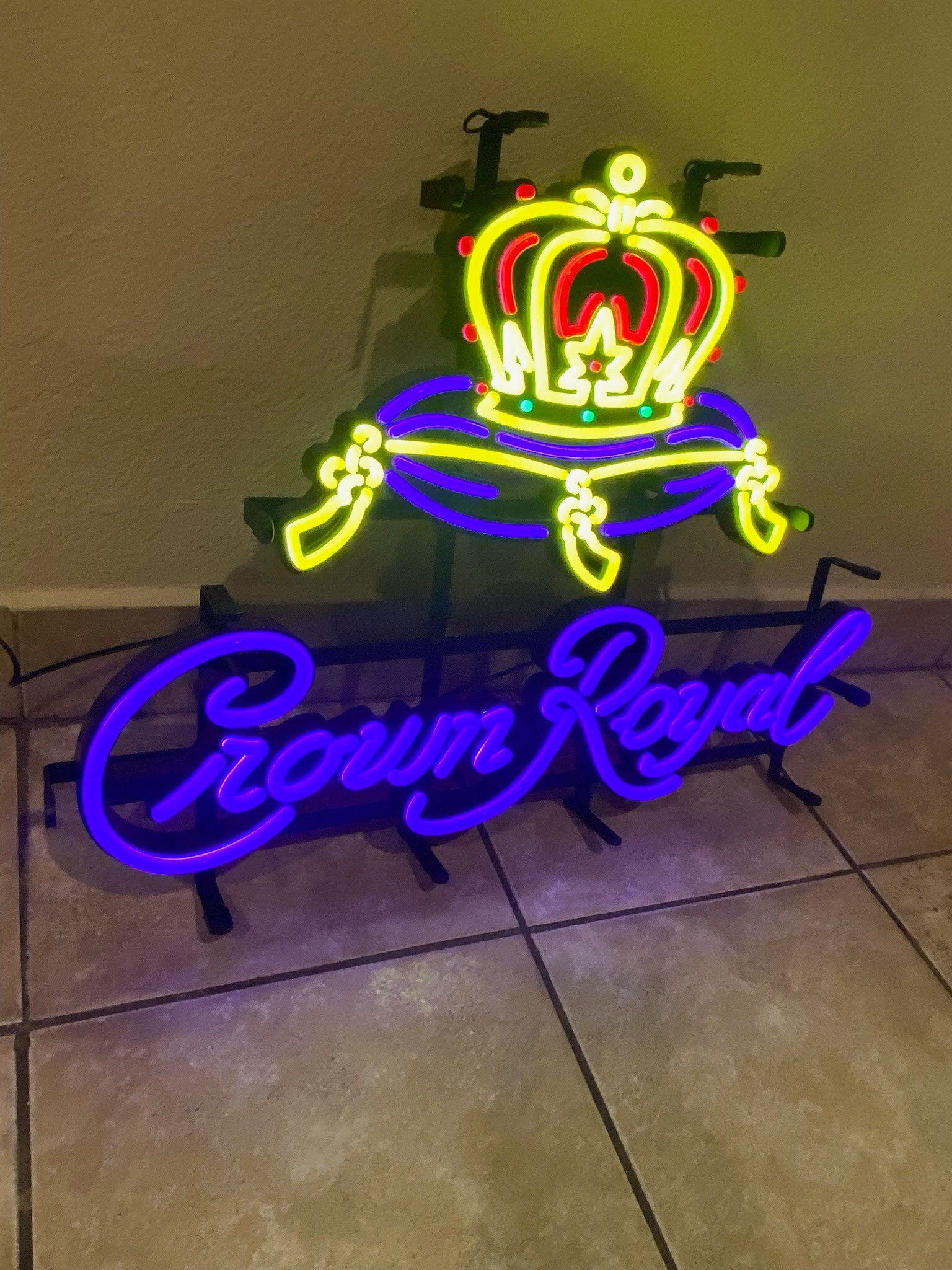 Crown royal neon light deals