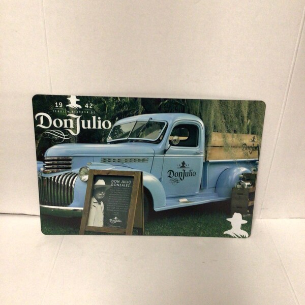 Don Julio 1942 tequila  Old School Truck Metal Tin Display Sign Man Cave Wall Decor Bar Sign