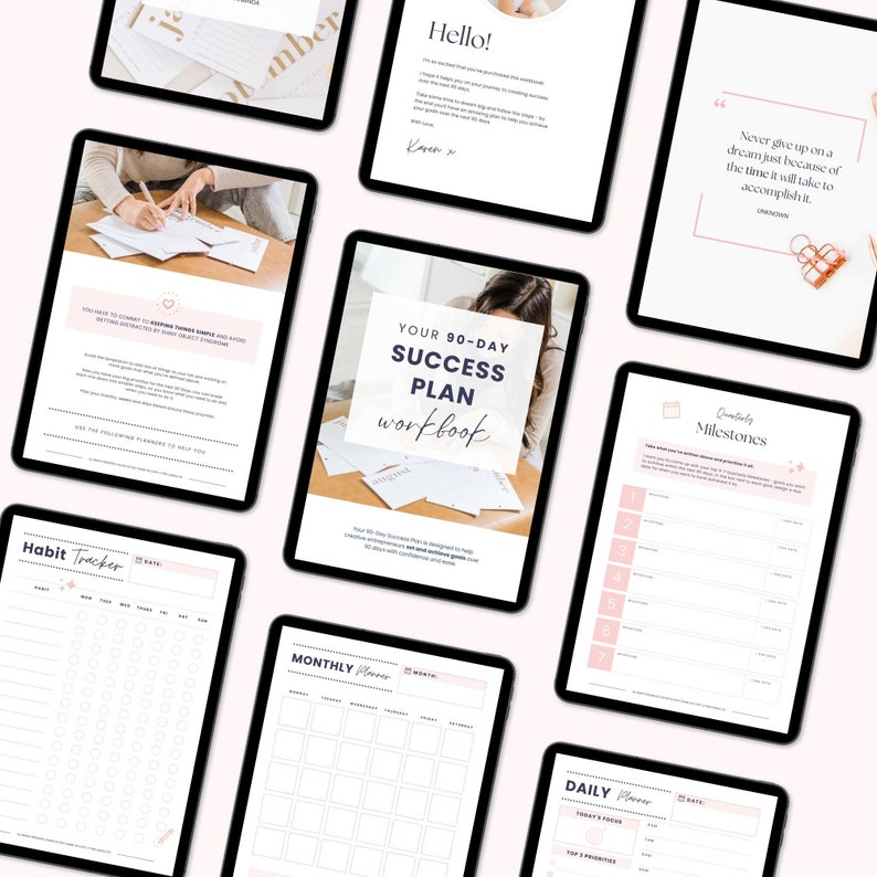 Your 90-day Success Plan Workbook - Etsy