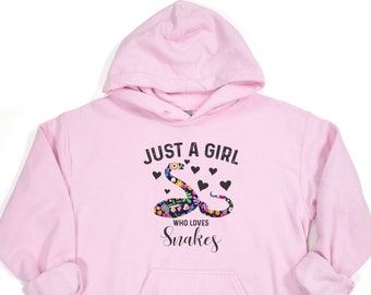 Floral Snake Hoodie - Gift for Snake Lover