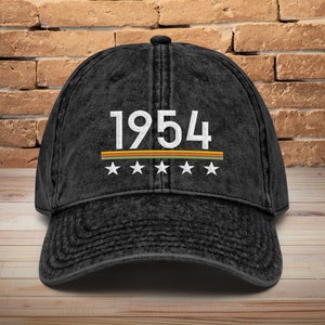 70th Birthday Vintage Retro Embroidered Cap • Vintage 70th birthday Cotton Twill Cap gift