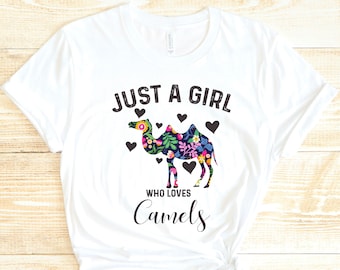 Floral Camel T-shirt: Gift for Camel Lover