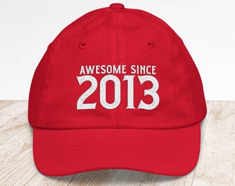 10th Birthday Embroidered Baseball Cap • Since 2013