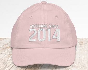 9th Birthday Embroidered Baseball Cap • Since 2014