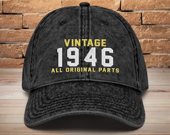 Gorra bordada para el 80 cumpleaños • Regalo para hombre y mujer nacidos en 1946