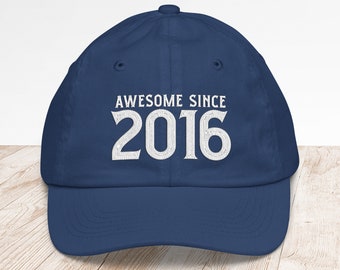 7th Birthday Baseball Cap • Since 2016 Embroidered Cotton Twill
