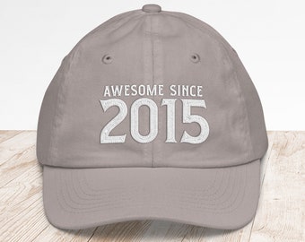Since 2015 Youth Baseball Cap • 8th Birthday Gift