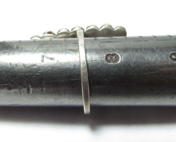 Solid Sterling SILVER Ring with Natural Coffee Ag… - image 3