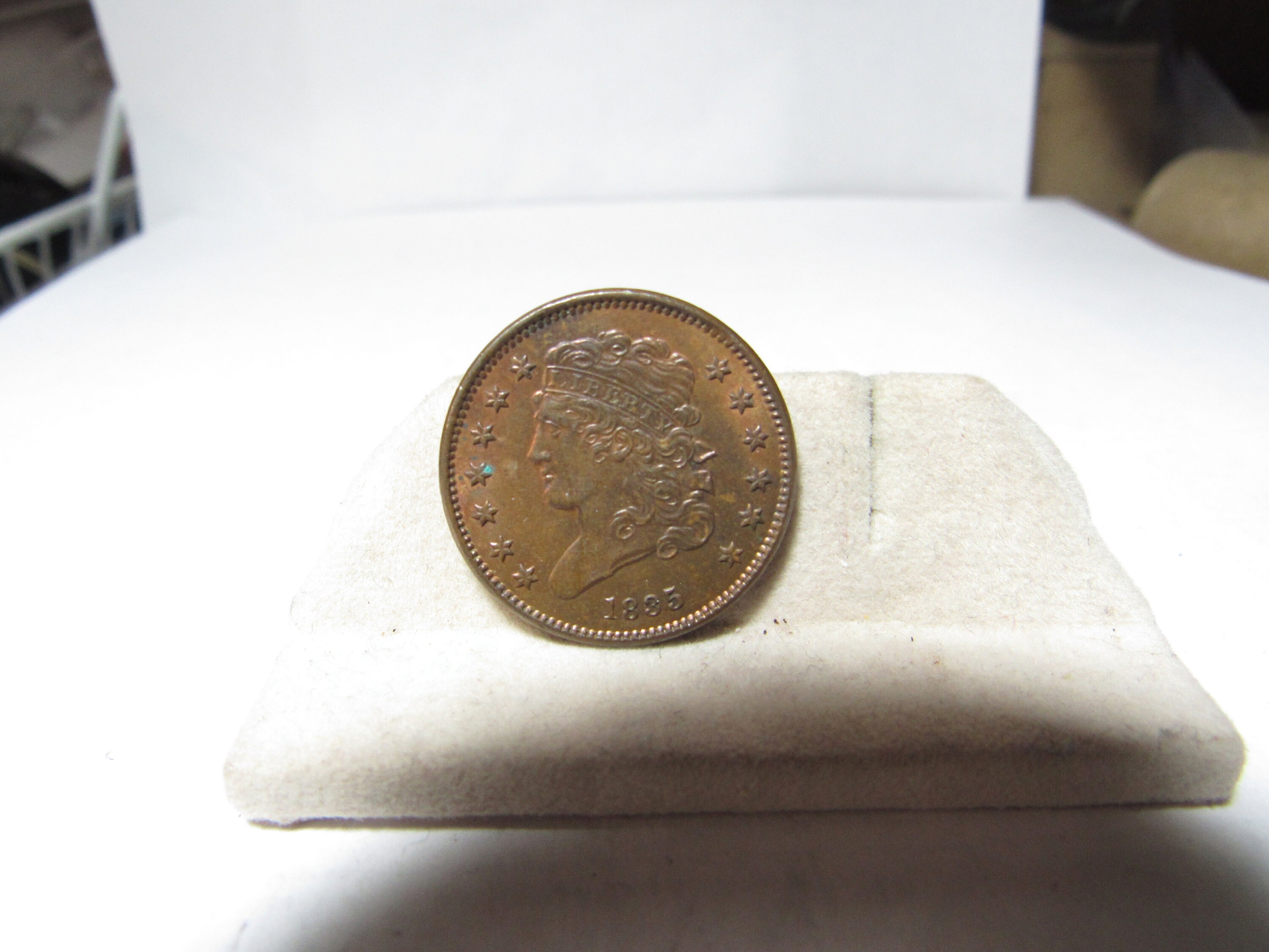 アメリカ合衆国 1835年 クラシックヘッド ハーフセント XF / AU 銅貨