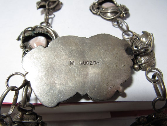 Native American Solid Sterling SILVER BELT With P… - image 4