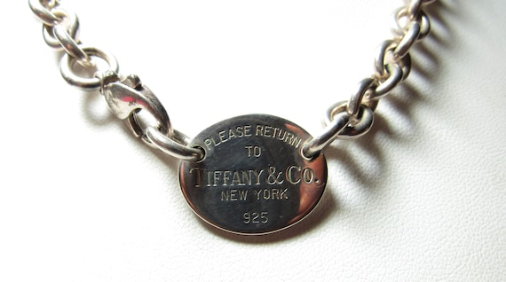 Original Tiffany & Co Sterling SILVER Link Chain … - image 2