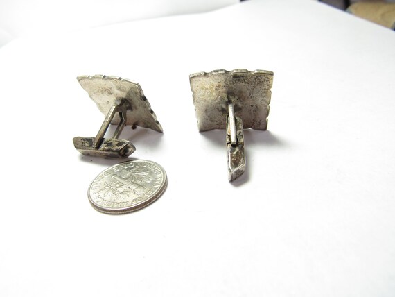 PEGASUS Solid Sterling SILVER Cuff Links with Swi… - image 3