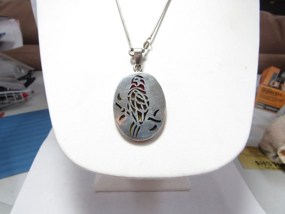 Hand Crafted Solid Sterling SILVER Plique a jour … - image 2