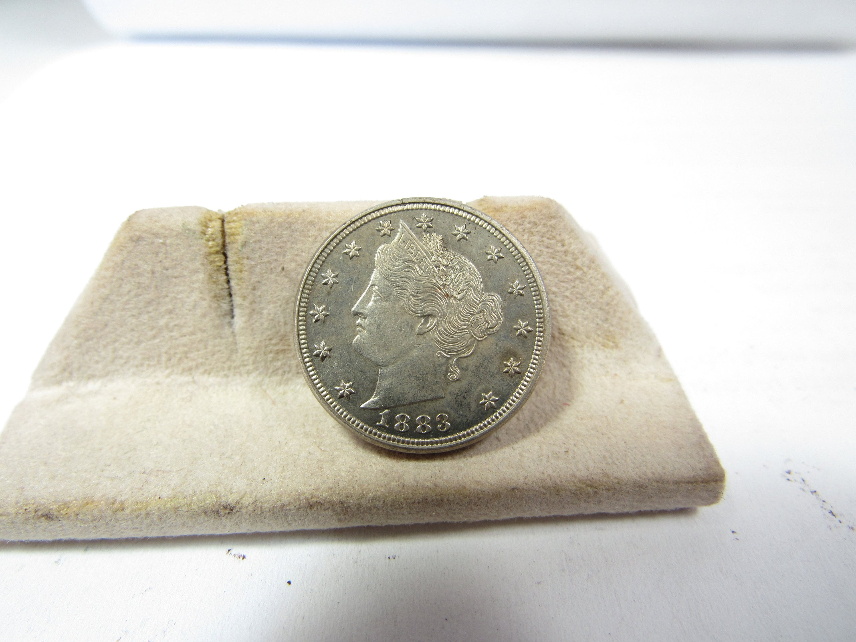 1883 CENTS Liberty Nickel United States Coin White Very Choice Proof