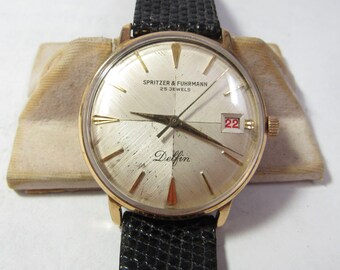 Vintage 1950s Triple Calendar ORVIN Manual Wind Swiss WATCH