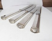 Tiffany Co. Four Piece Sterling Silver Piece Knife Set Hampton Pattern 1934