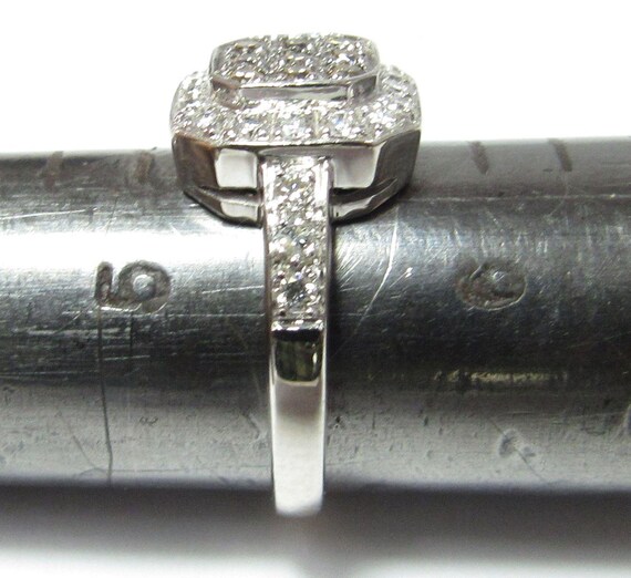 LeVian 14k Solid White Gold Ring with Chocolate a… - image 4