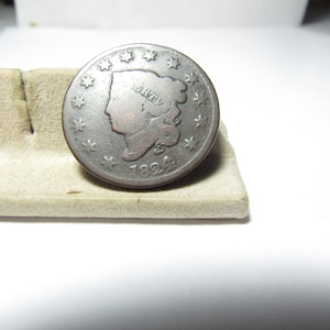 U.S. LARGE CENT ERROR 1824 Over 22