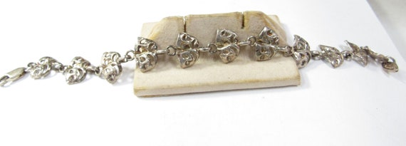 Comedy and Tragedy Sterling SILVER 7 1/4" Bracelet - image 2