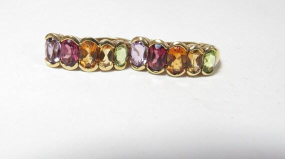 Quality 14k Solid GOLD Dangle Earrings with Multi… - image 3