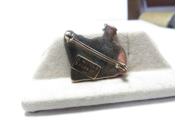 Mister Pickwick Solid Sterling SILVER PIN With BO… - image 3