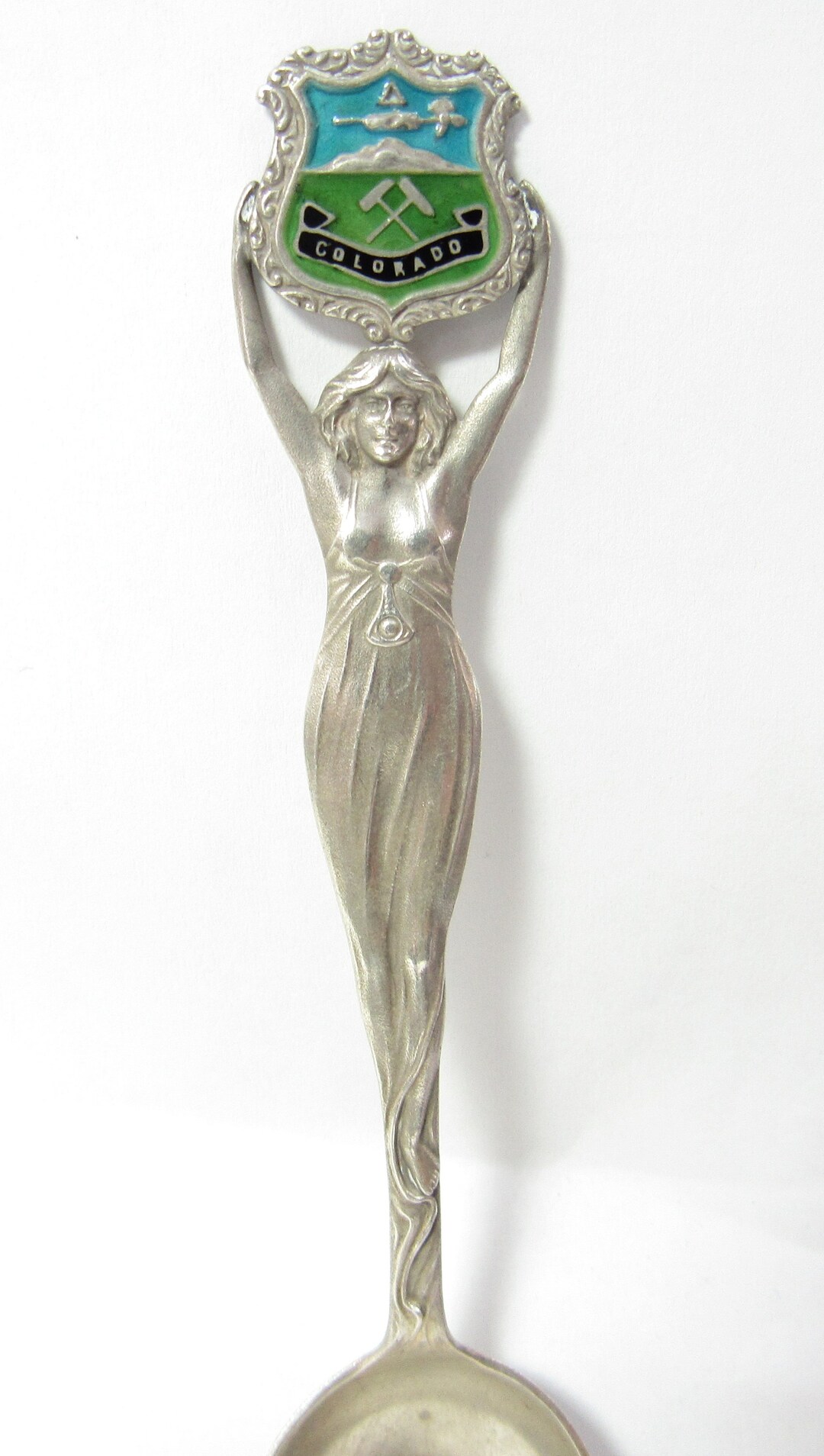 Art Nouveau Colorado Sterling SILVER Collectors Spoon Lady Etsy