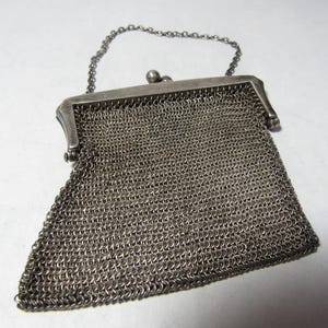 Antique Sterling SILVER Coin Purse for a Chatelaine or Just a Collectable