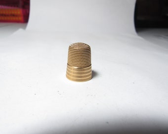 ANTIQUE 14K Gold THIMBLE made by Simons Brothers
