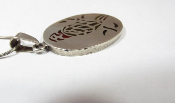 Hand Crafted Solid Sterling SILVER Plique a jour … - image 4